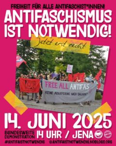 Flyer für Jena-Demo